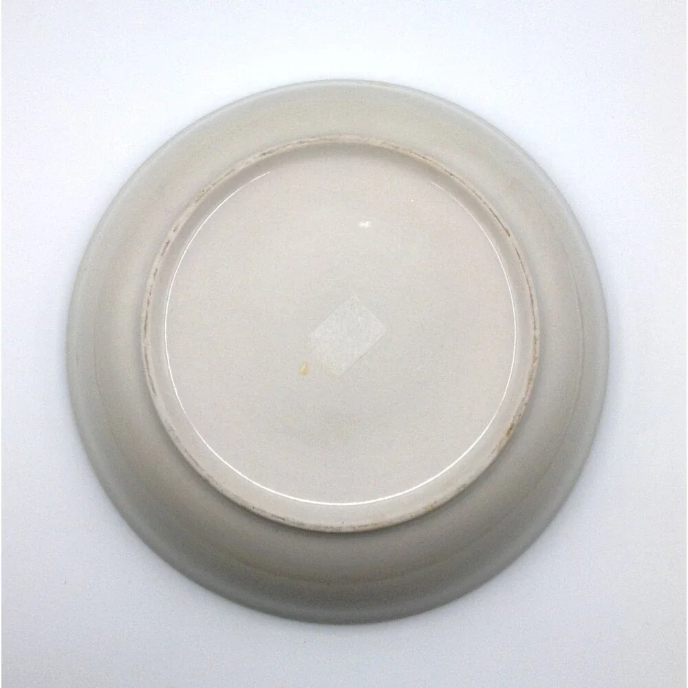 Ceramic Serving Fruit Bowl Yellow Blue Round Decorative Salad Cottage Farm 10